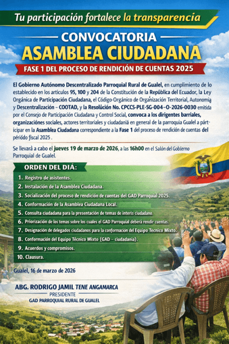 Convocatoria Asamblea Ciudadana